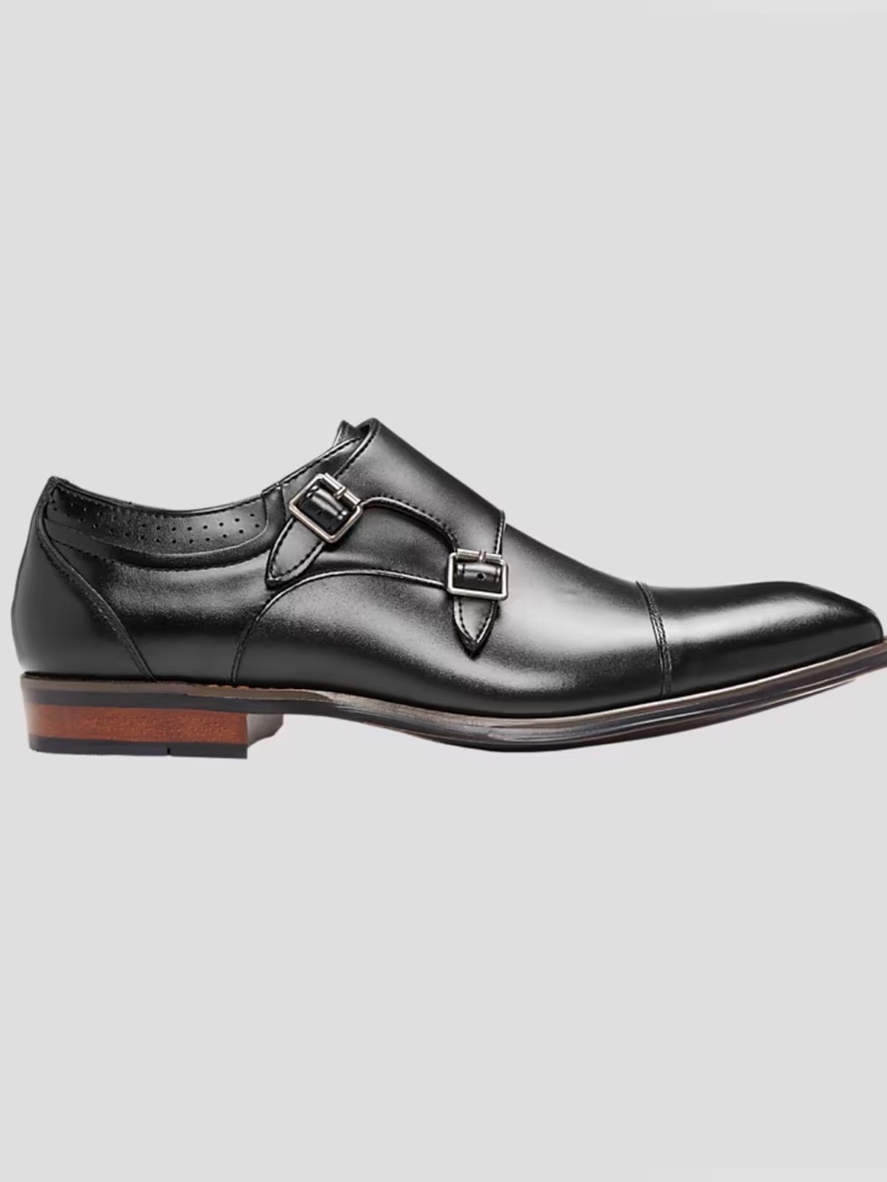 Stacy Adams Baldwin Black Leather Dress Shoes Size 9